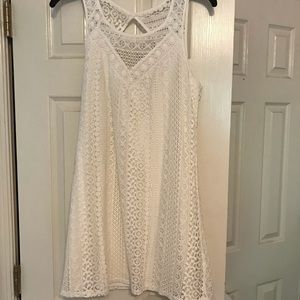 white lace dress